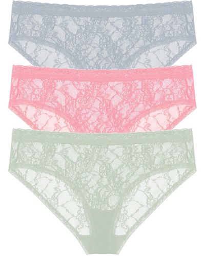 Natori Bliss Allure One Size Lace Girl Brief 3-pack - White