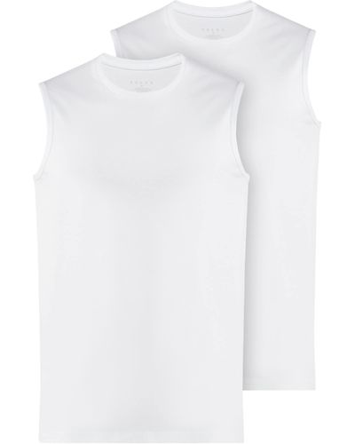 FALKE Daily Comfort Crew Neck Muscle Shirt 2-pack - White