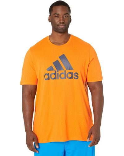 adidas Big Tall Badge Of Sport Tee - Orange