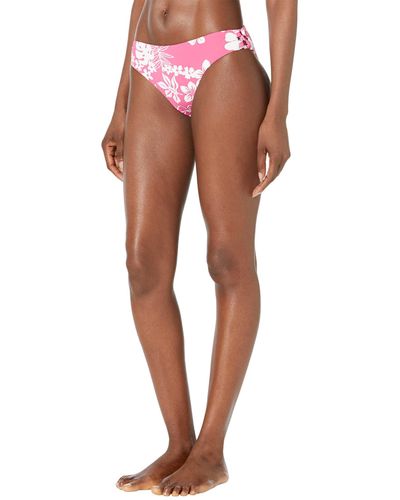 Roxy Printed Beach Classics Hipster Bottoms - Pink
