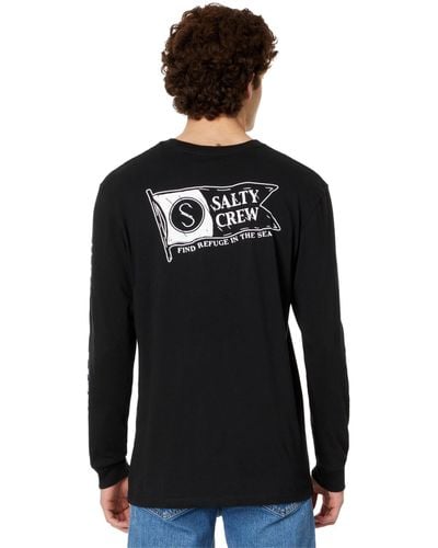 Salty Crew Pennant Premium Long Sleeve Tee - Black
