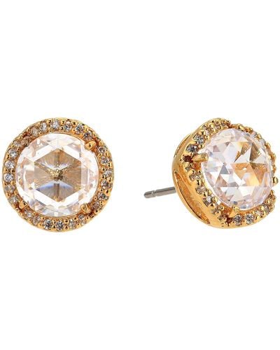 Kate Spade That Sparkle Pave Round Large Studs Earrings - Metallic