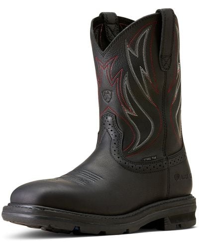 Ariat Sierra Shock Shield Steel Toe Work Boots - Black