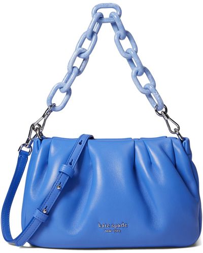Kate Spade Souffle Smooth Leather Crossbody - Blue