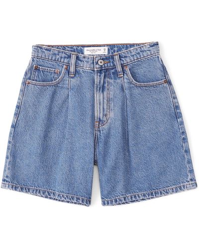 Abercrombie & Fitch Classic High Rise Loose Short - Blue