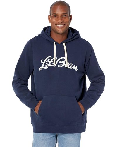 L.L. Bean 1912 Sweatshirt Hooded Logo - Tall - Blue