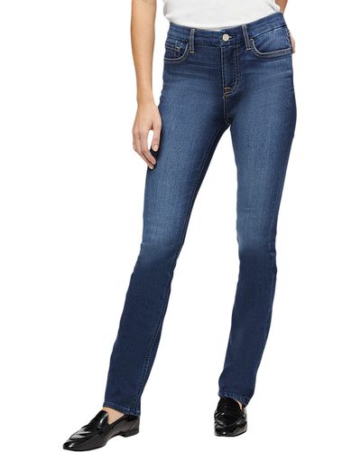Jen7 Slim Straight Jeans - Blue