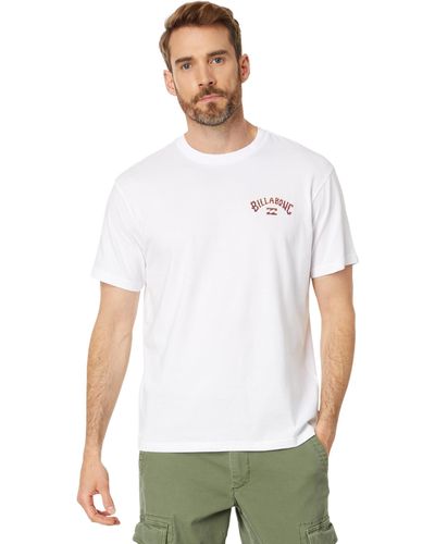 Billabong Arch Fill Short Sleeve Graphic Tee - White