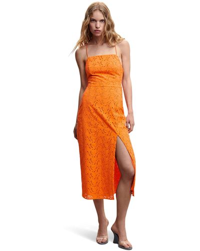 Mango Mentha Dress - Orange