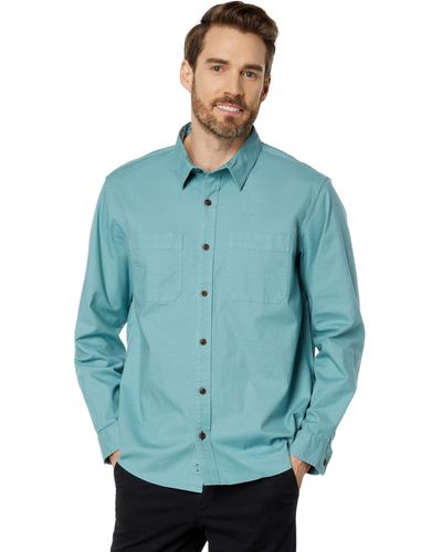 L.L. Bean Beanflex Twill Shirt Long Sleeve Traditional Fit - Blue