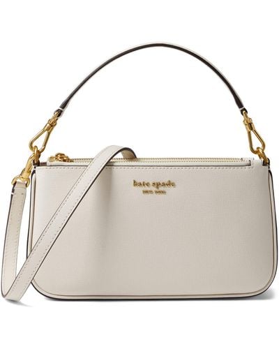 Kate Spade Morgan Saffiano Leather East/west Crossbody - White