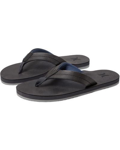 Hurley One Only Leather Sandals - Black