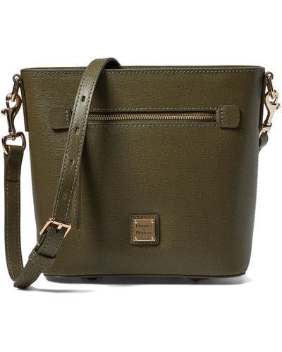 Dooney & Bourke Saffiano Ii Small Zip Crossbody - Green