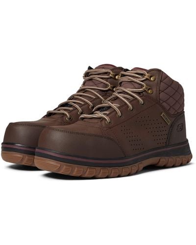 Skechers Mccoll Comp Toe - Brown