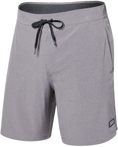 Saxx Underwear Co. Sport 2 Life 2-n-1 7 Shorts With Sport Mesh Liner - Gray