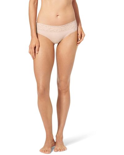 Tommy John Second Skin Cheeky, Lace Waist - Pink