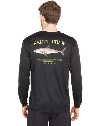 Salty Crew Bruce Long Sleeve Sunshirt - Black
