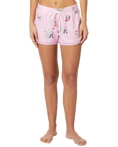 Pj Salvage Rescues Are My Favorite Breed Shorts - Pink