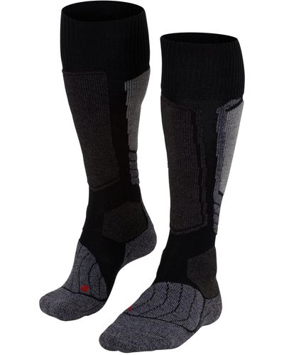 FALKE Sk1 Knee High Ski Socks - Black