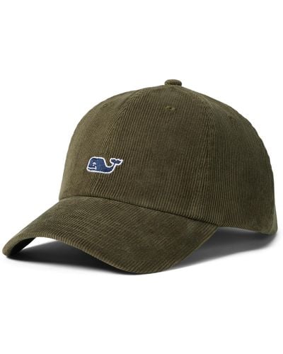 Vineyard Vines Corduroy Whale Baseball Hat - Green