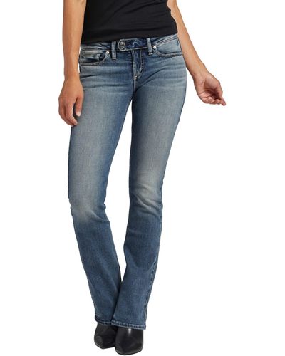 Silver Jeans Co. Tuesday Low Rise Slim Bootcut Jeans L12625edb370 - Blue