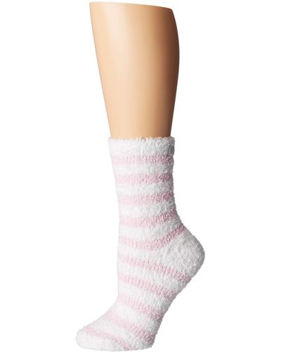 Karen Neuburger Chenille Stripe Sock - Pink