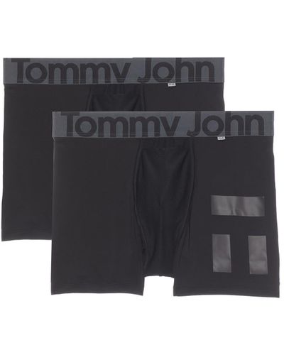 Tommy John 360 Sport Hammock Pouch 4 Boxer Brief 2-pack - Black
