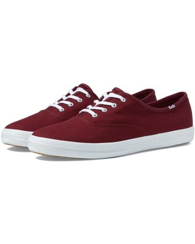 Keds Champion Canvas Lace Up - Red