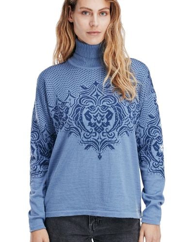 Dale Of Norway Rosendal Fem Sweater - Blue