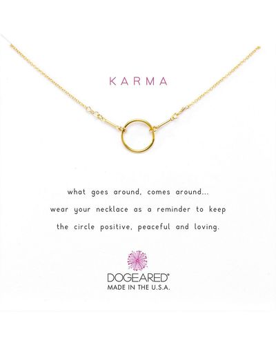 Dogeared Karma Necklace 16 Inch - Metallic