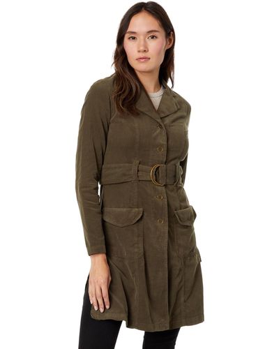 XCVI Cord Belted Trench - Brown