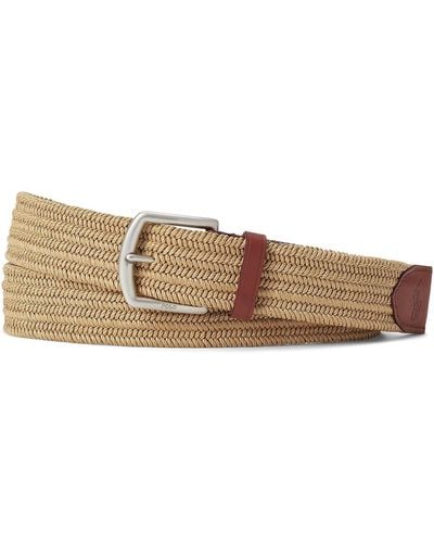 Polo Ralph Lauren 34mm Braided Fabric Stretch Belt - Brown