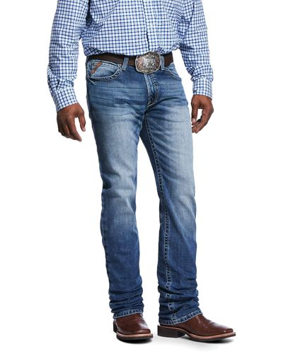 Ariat M4 Low Rise Stackable Straight Leg Jeans In Dakota - Blue