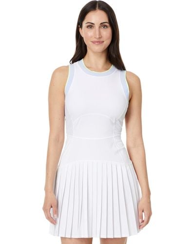 Sweaty Betty Power Ace Mix Pleat Tennis Dress - White