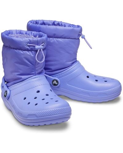 Crocs™ Classic Lined Neo Puff Boot - Blue