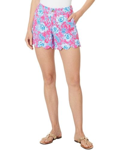 Lilly Pulitzer Buttercup Mid-rise Shorts - Blue