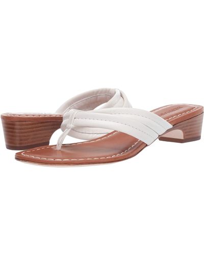 Bernardo Miami Demi Heel Sandals - White