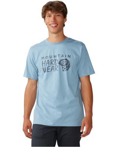 Mountain Hardwear Mhw Logo Short Sleeve - Blue