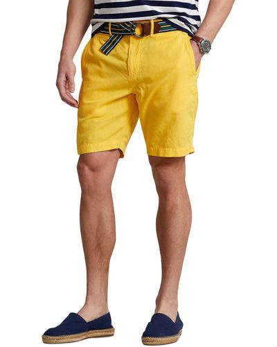 Polo Ralph Lauren Cotton Linen Shorts - Yellow