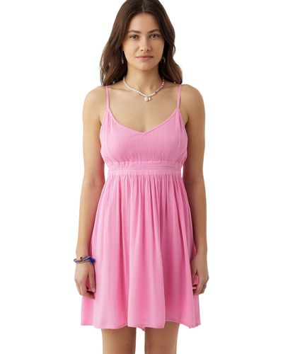 O'neill Sportswear Kenzie Floral Woven Tank Dress - Pink