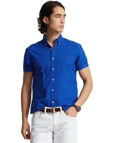Polo Ralph Lauren Garment-dyed Oxford Shirt - Blue