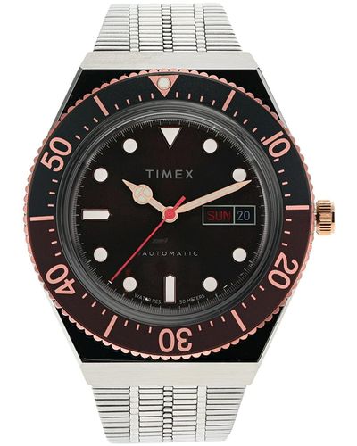 Timex 40 Mm M79 Automatic Stainless Steel Bracelet Watch - Metallic