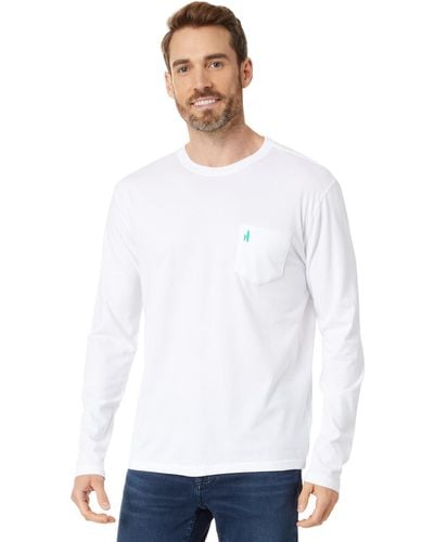 Johnnie-o Aloha Board Long Sleeve T-shirt - White