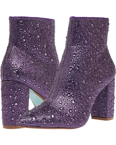 Purple Betsey Johnson Boots for Women | Lyst