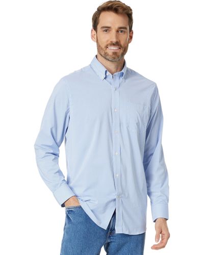 Southern Tide Long Sleeve Brrr Ic Bengal Stripe Sport Shirt - Blue