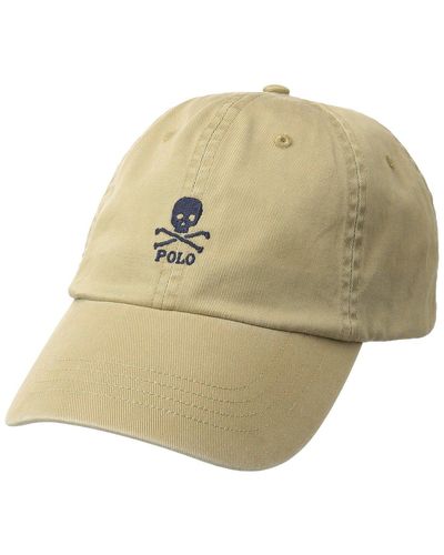 Polo Ralph Lauren Classic Sport Skull Chino Hat (luxury Tan) Caps - Multicolor