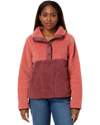 L.L. Bean Sherpa Fleece Pullover - Red