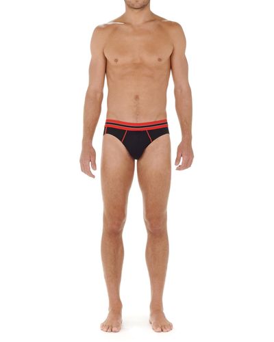 HOM Men's Classic Cotton Tanga Bikini Brief – 65% Cotton, 22% Modal, 13% Elastane – Made In Bulgaria