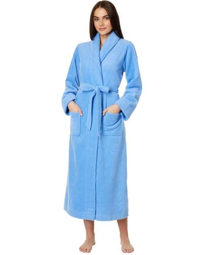 L.L. Bean Winter Fleece Robe Wrap Revised - Blue