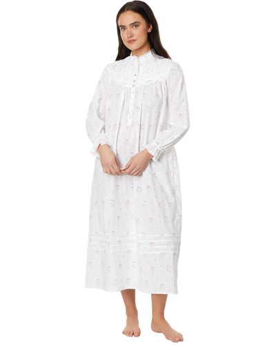 Eileen West Ballet Nightgown Long Sleeve - White